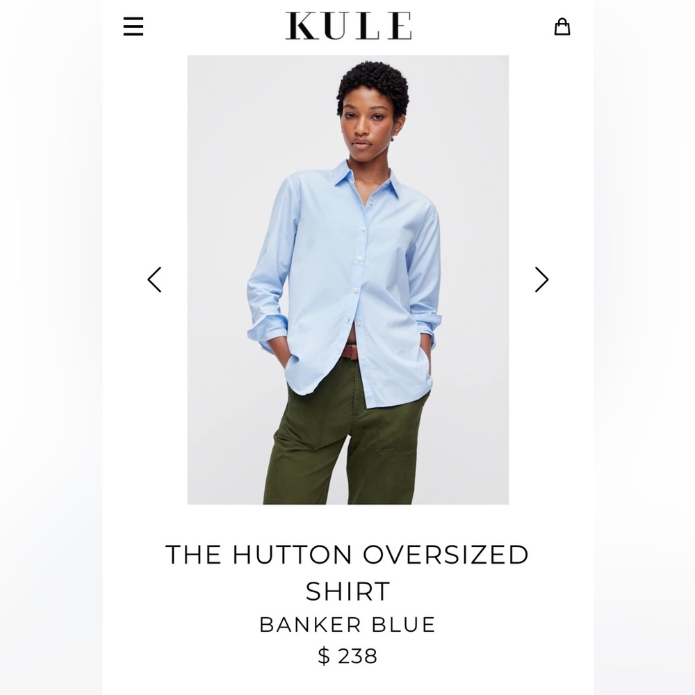Gently used Kule button down size M